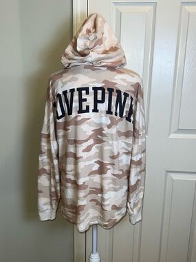 PINK Victoria’s Secret Camo Hooded Long Sleeve Tee